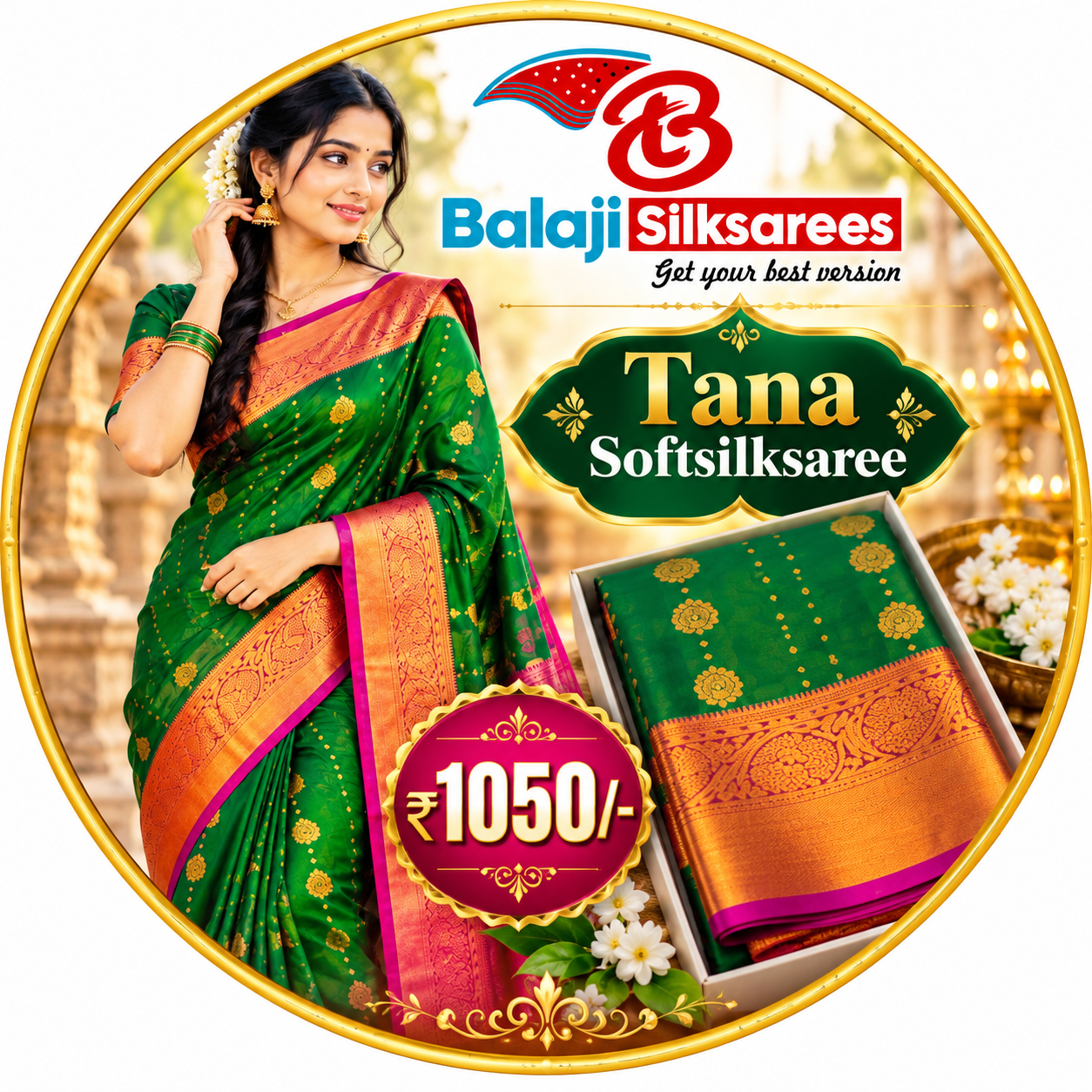 Tana Fancy Soft Silksaree