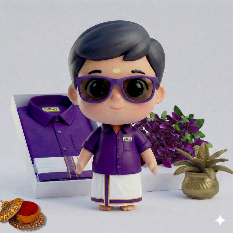 Kids dhoti and shirt