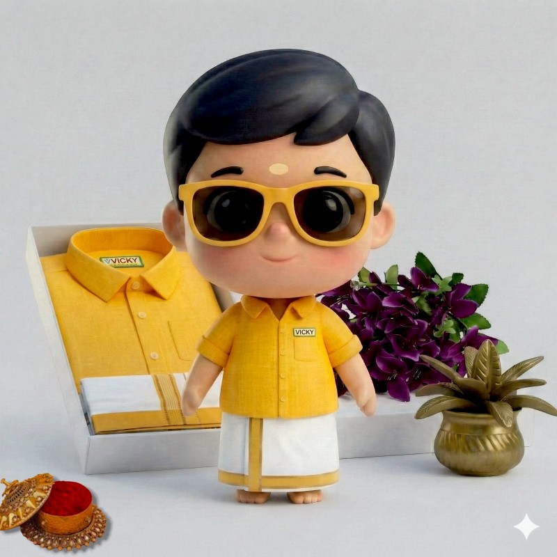 Kids dhoti and shirt