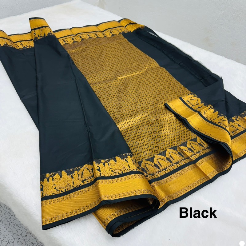 Kanchipuram Pallaku soft silk sarees