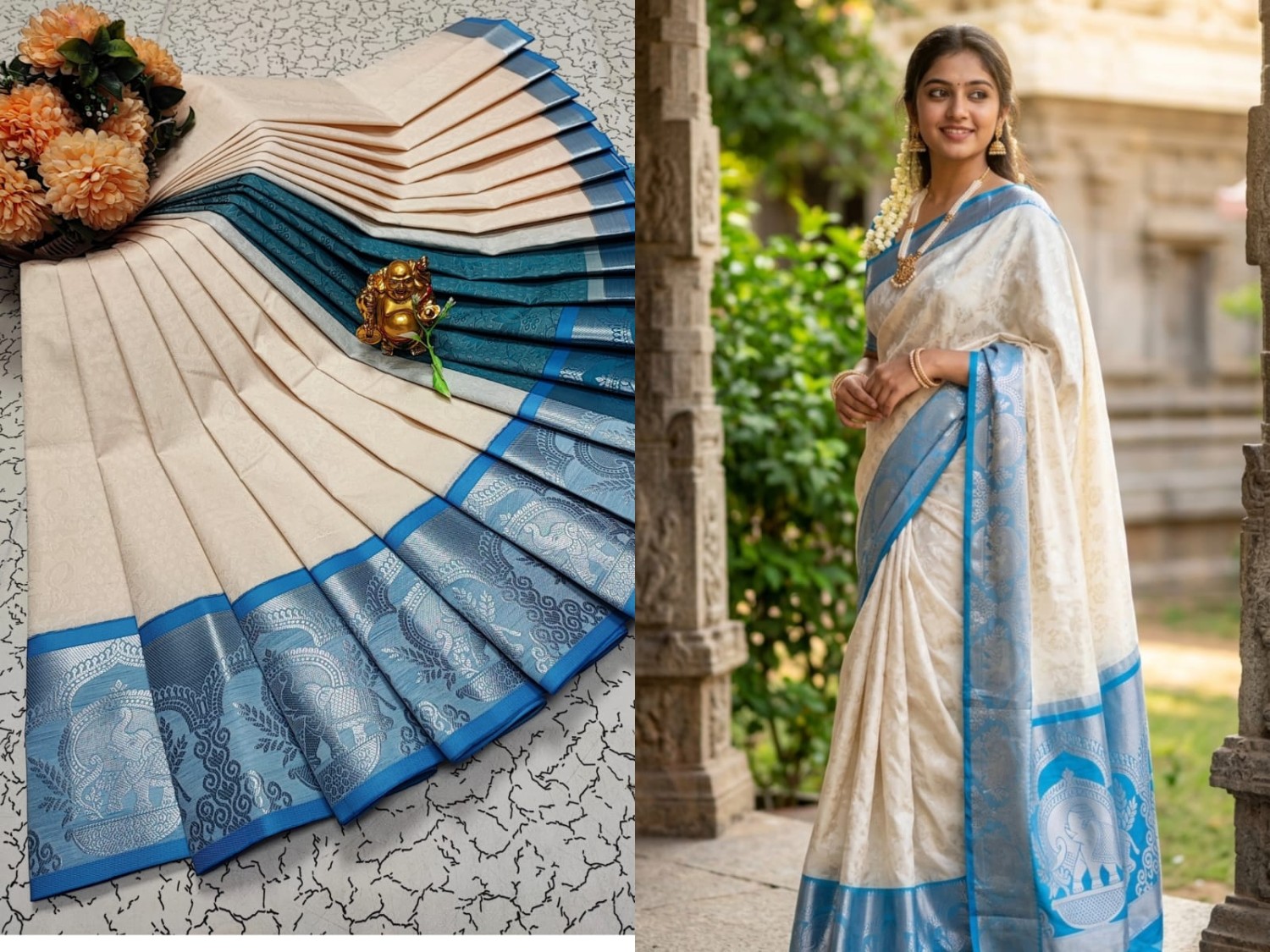3D Emposed Silksarees